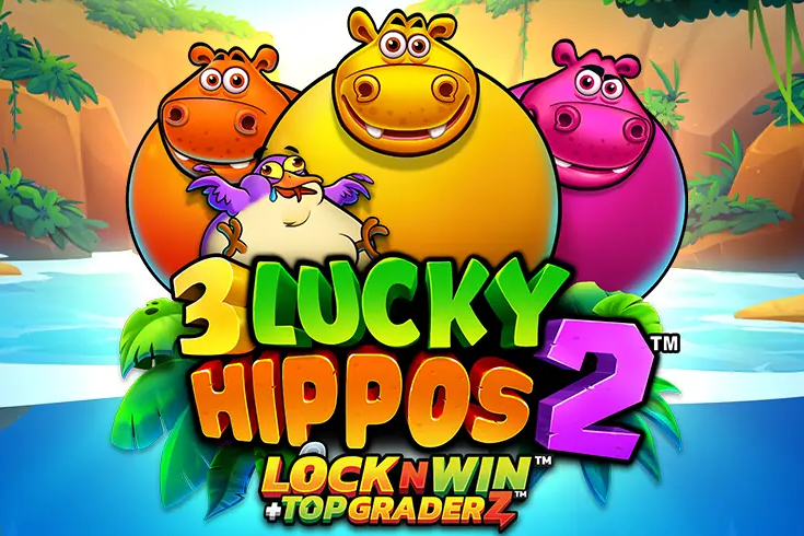 3 Lucky Hippos 2 Demo Slot